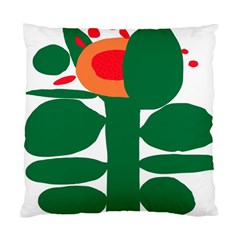 Portraits Plants Sunflower Green Orange Flower Standard Cushion Case (one Side)