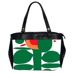 Portraits Plants Sunflower Green Orange Flower Office Handbags (2 Sides)  by Mariart