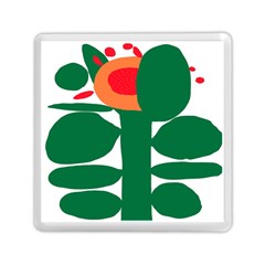 Portraits Plants Sunflower Green Orange Flower Memory Card Reader (square)  by Mariart