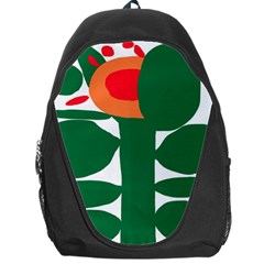 Portraits Plants Sunflower Green Orange Flower Backpack Bag