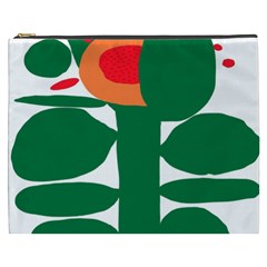 Portraits Plants Sunflower Green Orange Flower Cosmetic Bag (xxxl)  by Mariart