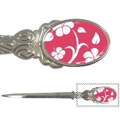 Pink Hawaiian Flower White Letter Openers by Mariart