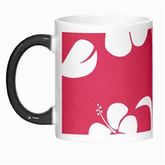 Pink Hawaiian Flower White Morph Mugs by Mariart