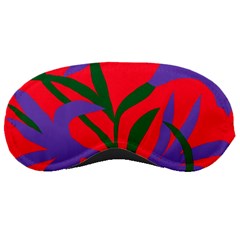 Purple Flower Red Background Sleeping Masks by Mariart