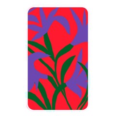 Purple Flower Red Background Memory Card Reader