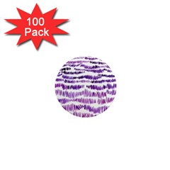 Original Feather Opaque Color Purple 1  Mini Magnets (100 Pack) 