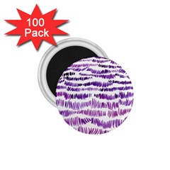 Original Feather Opaque Color Purple 1 75  Magnets (100 Pack)  by Mariart