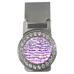 Original Feather Opaque Color Purple Money Clips (cz) 