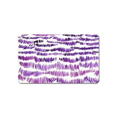 Original Feather Opaque Color Purple Magnet (name Card) by Mariart