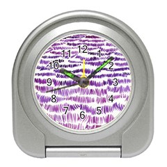 Original Feather Opaque Color Purple Travel Alarm Clocks