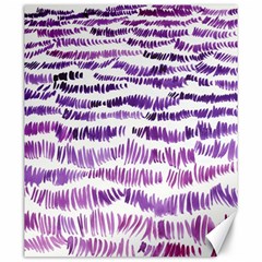 Original Feather Opaque Color Purple Canvas 20  X 24   by Mariart