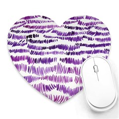 Original Feather Opaque Color Purple Heart Mousepads by Mariart