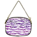 Original Feather Opaque Color Purple Chain Purses (Two Sides)  Front