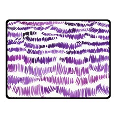 Original Feather Opaque Color Purple Fleece Blanket (small) by Mariart