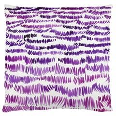 Original Feather Opaque Color Purple Large Flano Cushion Case (one Side) by Mariart