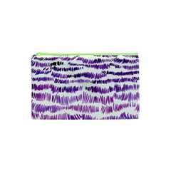 Original Feather Opaque Color Purple Cosmetic Bag (xs) by Mariart