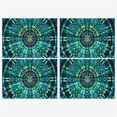 Peacock Throne Flower Green Tie Dye Kaleidoscope Opaque Color Belt Buckles by Mariart