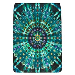 Peacock Throne Flower Green Tie Dye Kaleidoscope Opaque Color Flap Covers (l)  by Mariart