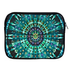 Peacock Throne Flower Green Tie Dye Kaleidoscope Opaque Color Apple Ipad 2/3/4 Zipper Cases by Mariart