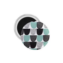 Sugar Blue Fabric Polka Dots Circle 1 75  Magnets