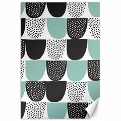 Sugar Blue Fabric Polka Dots Circle Canvas 20  X 30  