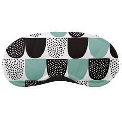 Sugar Blue Fabric Polka Dots Circle Sleeping Masks by Mariart