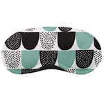 Sugar Blue Fabric Polka Dots Circle Sleeping Masks Front