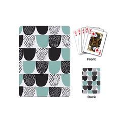 Sugar Blue Fabric Polka Dots Circle Playing Cards (mini)  by Mariart