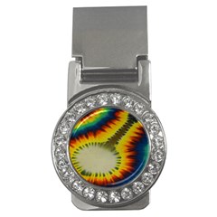 Red Blue Yellow Green Medium Rainbow Tie Dye Kaleidoscope Opaque Color Money Clips (cz)  by Mariart