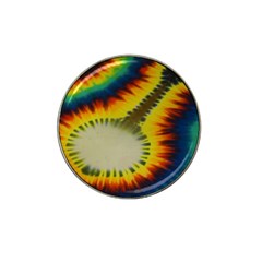 Red Blue Yellow Green Medium Rainbow Tie Dye Kaleidoscope Opaque Color Hat Clip Ball Marker by Mariart