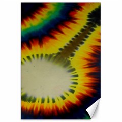 Red Blue Yellow Green Medium Rainbow Tie Dye Kaleidoscope Opaque Color Canvas 20  X 30   by Mariart