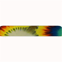 Red Blue Yellow Green Medium Rainbow Tie Dye Kaleidoscope Opaque Color Small Bar Mats