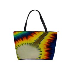 Red Blue Yellow Green Medium Rainbow Tie Dye Kaleidoscope Opaque Color Shoulder Handbags by Mariart