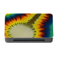 Red Blue Yellow Green Medium Rainbow Tie Dye Kaleidoscope Opaque Color Memory Card Reader With Cf by Mariart