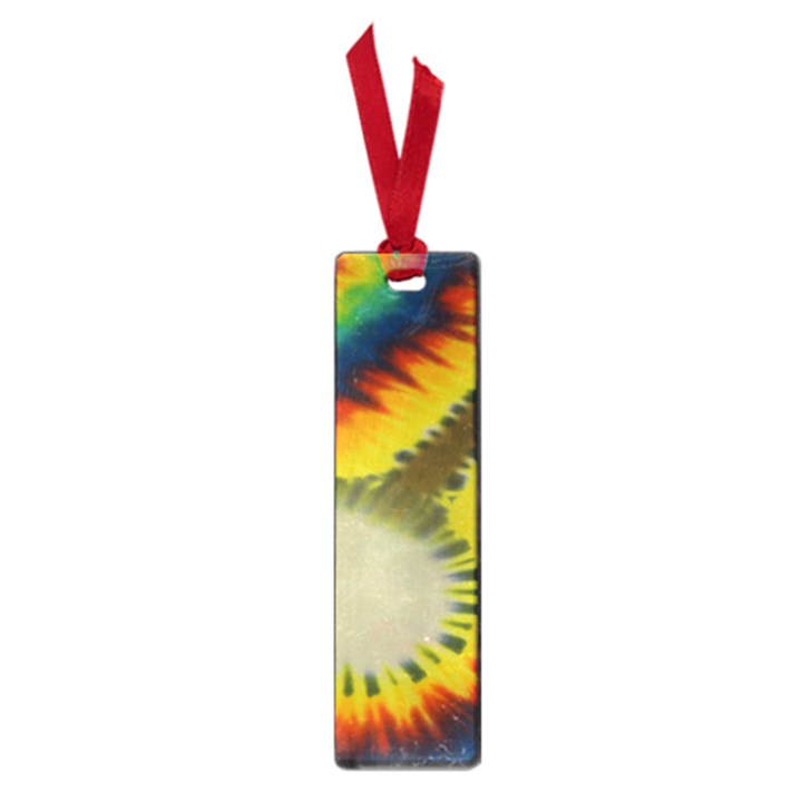 Red Blue Yellow Green Medium Rainbow Tie Dye Kaleidoscope Opaque Color Small Book Marks