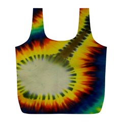 Red Blue Yellow Green Medium Rainbow Tie Dye Kaleidoscope Opaque Color Full Print Recycle Bags (l)  by Mariart