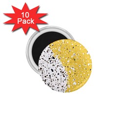 Spot Polka Dots Orange Black 1 75  Magnets (10 Pack) 