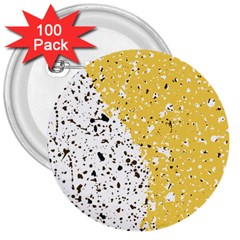 Spot Polka Dots Orange Black 3  Buttons (100 Pack)  by Mariart