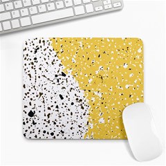 Spot Polka Dots Orange Black Large Mousepads by Mariart