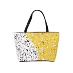 Spot Polka Dots Orange Black Shoulder Handbags Back