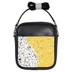 Spot Polka Dots Orange Black Girls Sling Bags by Mariart