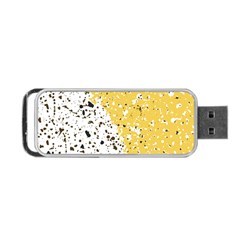 Spot Polka Dots Orange Black Portable Usb Flash (two Sides) by Mariart