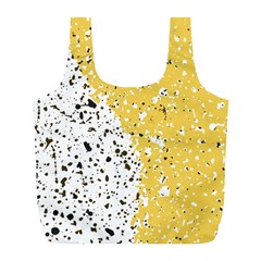 Spot Polka Dots Orange Black Full Print Recycle Bags (l)  by Mariart