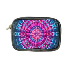 Red Blue Tie Dye Kaleidoscope Opaque Color Circle Coin Purse by Mariart