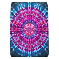 Red Blue Tie Dye Kaleidoscope Opaque Color Circle Flap Covers (l) 