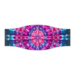 Red Blue Tie Dye Kaleidoscope Opaque Color Circle Stretchable Headband by Mariart