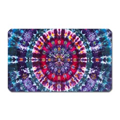 Red Purple Tie Dye Kaleidoscope Opaque Color Magnet (rectangular) by Mariart