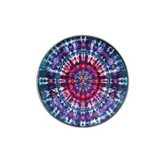 Red Purple Tie Dye Kaleidoscope Opaque Color Hat Clip Ball Marker