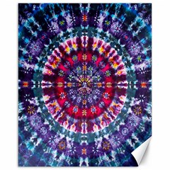 Red Purple Tie Dye Kaleidoscope Opaque Color Canvas 16  X 20   by Mariart