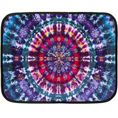 Red Purple Tie Dye Kaleidoscope Opaque Color Fleece Blanket (mini)